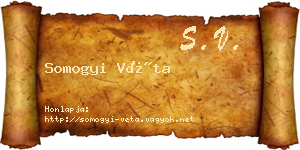 Somogyi Véta névjegykártya